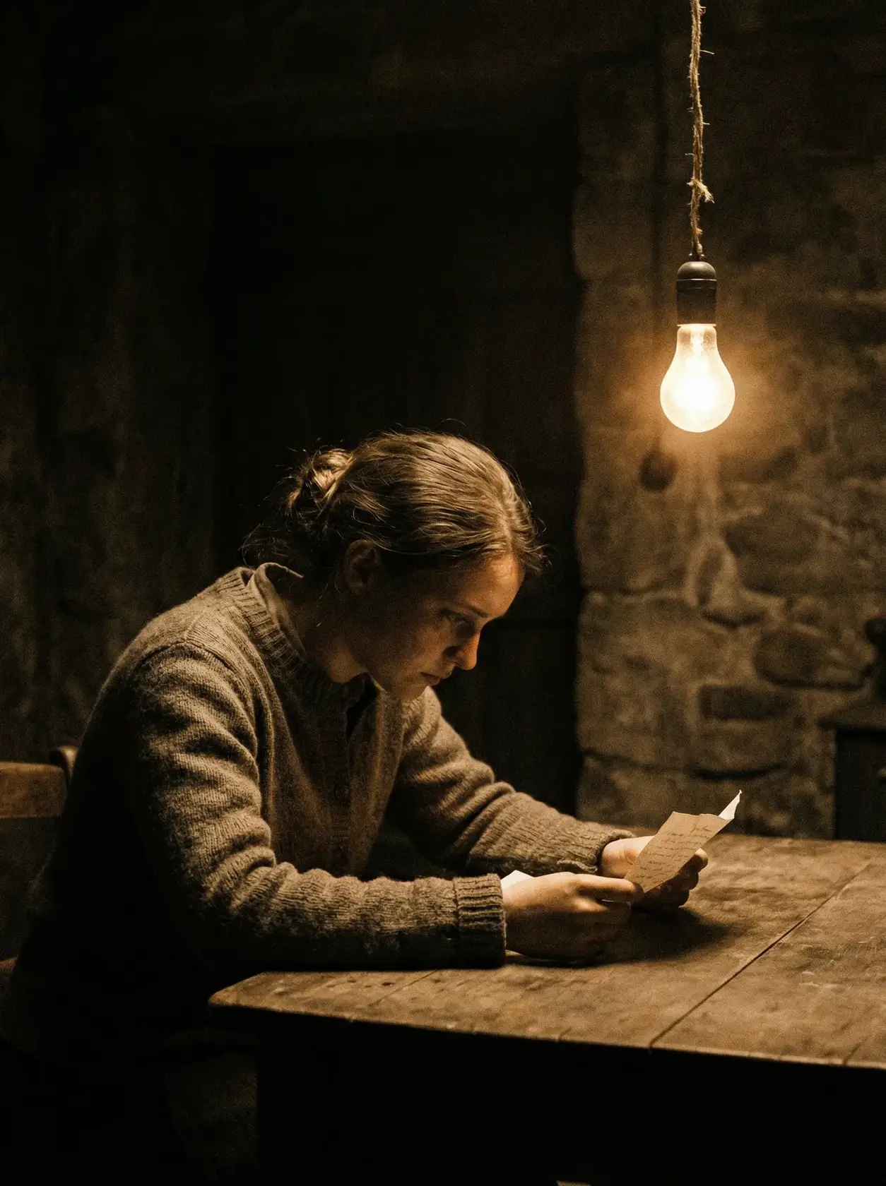 文艺电影《灯下书信》海报 - 国产精品